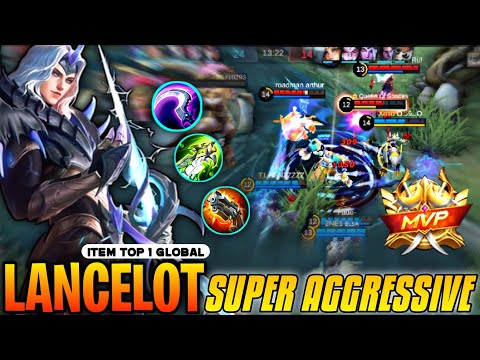 Lancelot Top Global Super Fasthand Aggressive| Build Top 1 Global Lancelot - Mobile Legends