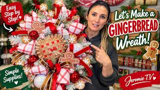 🎄 Let’s Make a Gingerbread Christmas Wreath! 🍪❤️ | Easy Step-by-Step DIY Wreath Tutorial