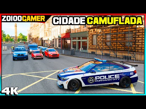 CIDADE CAMUFLADA - SERÁ QUE VAI CONSEGUIR? - FORZA HORIZON 4 - GAMEPLAY 4K 60FPS