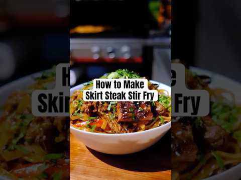 Chef Duce cooks up a flavorful Skirt Steak Stir Fry #stirfry #stirfrynoodles #barbecue #skirtsteak
