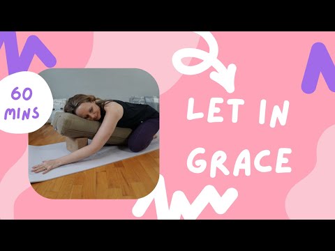 60 min Receive Grace Restorative Yoga Class | Yoga with Melissa 594