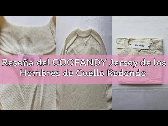Vídeo relacionado con COOFANDY Hombres Sudadera De Manga Larga Jersey con Cuello Redondo Acanalado Camisa De Larga Mangas Ropa De Trabajo Jersey De Un Solo Color Hombres Tiempo Libre Azul-Violeta M