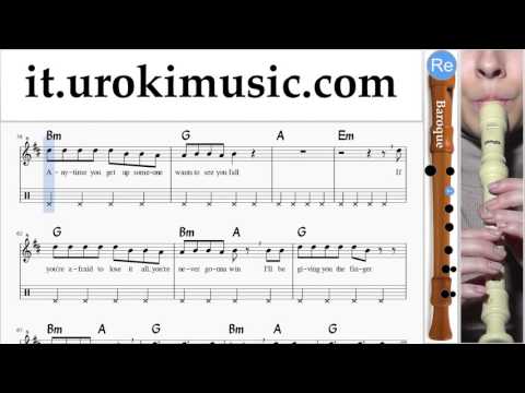 Lezioni di Flauto Dolce B. Bon Jovi - Knockout Parte#2 um-276