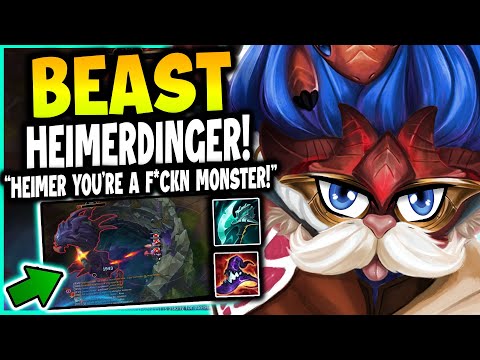 Heimerdinger but I oneshot EVERYONE, build backwards, steal baron and giga carry - League of Legends