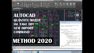 EASY WAY TO TAKE OFF Quantities / Materials Conduits in AutoCAD | Import new Command