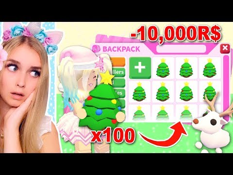 Opening 100 CHRISTMAS EGGS In Adopt Me! (Roblox)