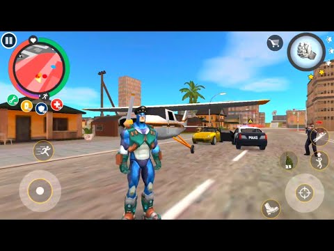 Rope hero vice town game | Naxeex new airplane going army camp | Games on naxeex gameplay