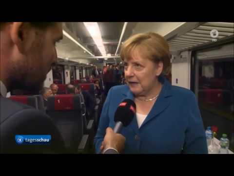 Merkel Shapeshifting (in HD) Gotthard-Basistunnel Eröffnung