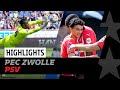 LEDEZMA scores his first ?, MVOGO with INSANE SAVES ?‍⬛ | HIGHLIGHTS PEC Zwolle - PSV