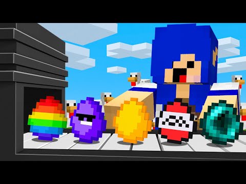 fiz uma fábrica de Ovos Mágicos no Minecraft! (Tycoon)