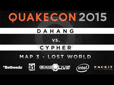 DaHanG vs. Cypher - Map 3 - Lost World (QUAKECON 2015 DUEL)