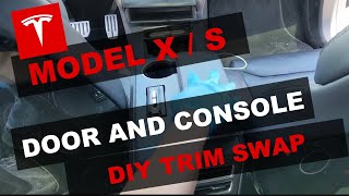 Telsa Model X/Model S door & center console trim replacement