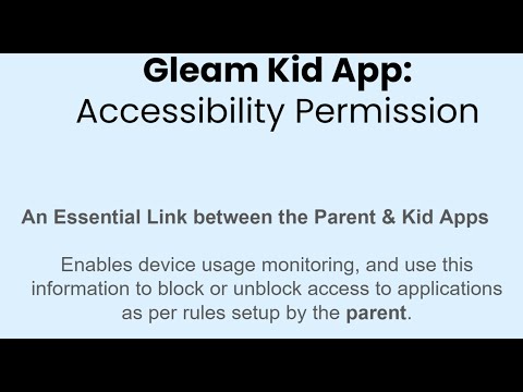 Gleam Parenting Kids App