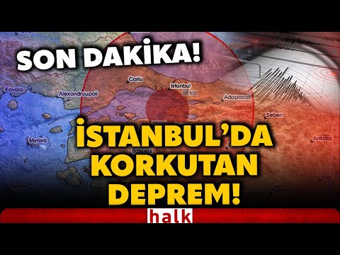 SON DAKİKA! İstanbul'da hissedilen şiddetli bir deprem meydana geldi! İşte depremin büyüklüğü...