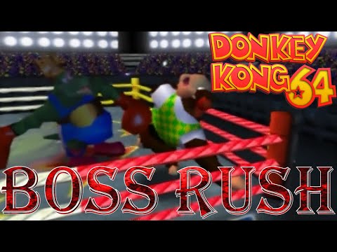 Donkey Kong 64 - Boss Rush (All Boss Fights, No Damage)