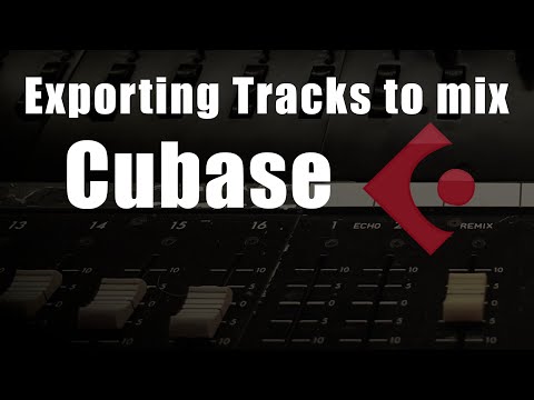 How to export individual tracks from Cubase