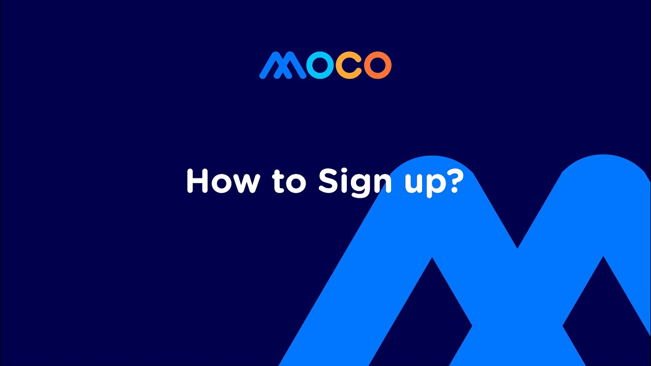 How to Sign up to MOCO Digital Wallet?
