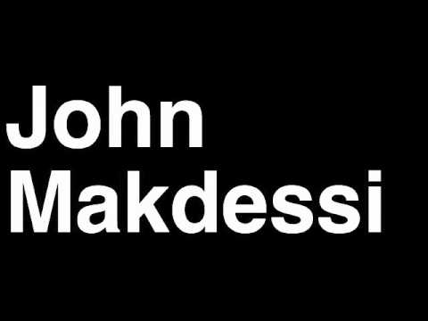 How to Pronounce John Makdessi Lightweight Fighter UFC MMA TKO KO Knock Out Punch Hit