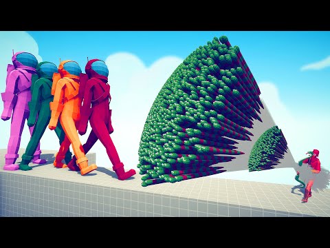 4x GIANT AMONG US CREWMATE vs EVERY GOD - Totally Accurate Battle Simulator TABS