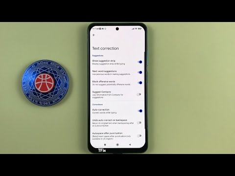 How to enable/disable Autocorrect when typing on the keyboard on Xiaomi Redmi Note 10 Android 11