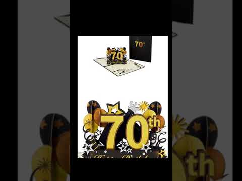Happy 70th Birthday Pop-Up Card