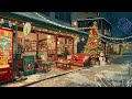 Christmas Evening Chill Winter Lofi Music At A Cozy Cafe Street Lofi Hip Hop Holidays Lofi