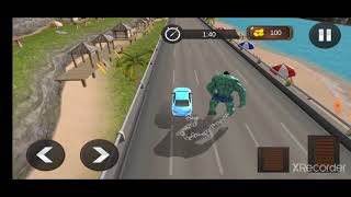 Incredible Hulk vs Chain Car Racing 3D Stunt 2k21 video preview