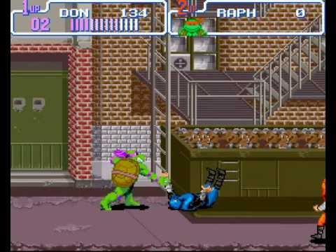 teenage mutant ninja turtles iv turtles in time (super nintendo 1992)