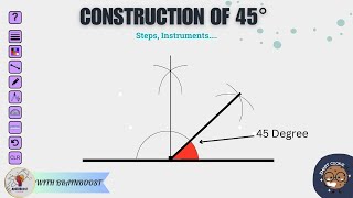 How to construct a 45 degree