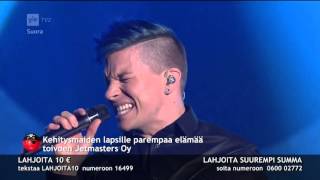 Finland #Eurovision 1987 cover: Antti Tuisku - Sata salamaa @ Nenäpäivä 6.11.2015