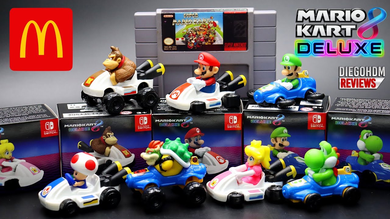 MARIO KART 8 McDonald's McLanche Feliz vale a pena? Unboxing e Review BR