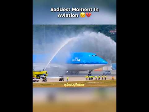 Saddest Moment in Aviation😔💔 — Last KLM 747 Departure from St. Maarten 🛫🇸🇽#viralvideo #aviation