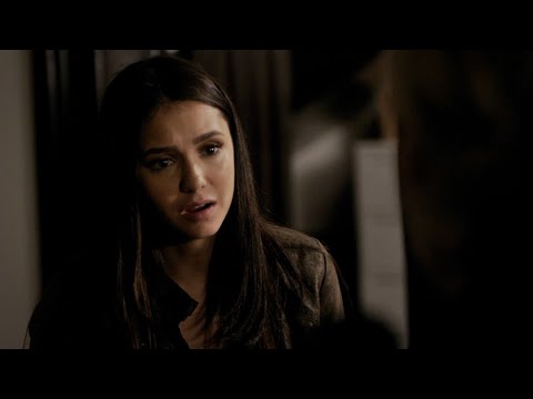 TVD 2x22 - Elena needs to get away from the police station to find Damon, he's hallucinating | HD
