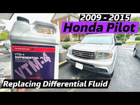 DIY 2009 2010 2011 2012 2013 2014 2015 Honda Pilot Replacing Rear Differential Fluid