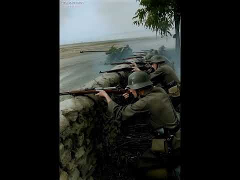 History Restored: The Frontline 🎬#History #WarFootage #colorizedhistory  #Military #Soldiers