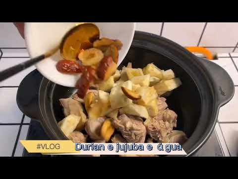 MINHA RECEITA DE CANJA DE GALINHA| Vida em São Paulo VLOG| Receitas| sopa de galinha| sopa| Durian