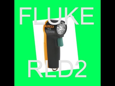  Fluke Rld2 UV flash light Review. HVAC leaK dectection!