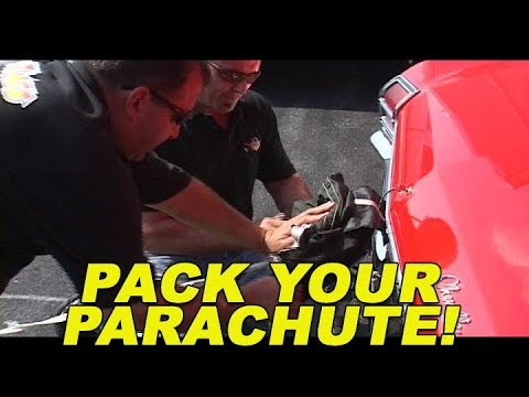 How To Pack A Parachute For Drag Racing by Nick Scavo V8TV Classic Video