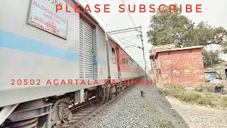 preview picture of video '20502 AGARTALA RAJDHANI AT MPS listen track sound'