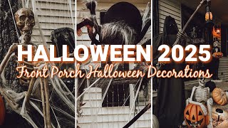 HALLOWEEN PORCH DECOR 2025 | HAUNTED CEMETERY OUTDOOR HALLOWEEN DECORATIONS | FRONT PORCH DECORATING