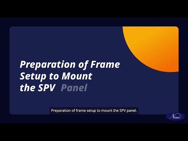 Install a solar panel on roof