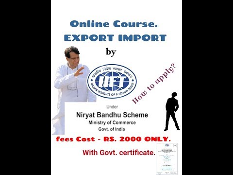 Online Export Import Course By government on only Rs.2000. with ...