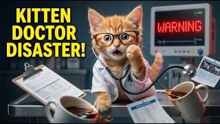 【癒し猫動画】心も体も癒やします🐾 白衣を着た天使、猫のお医者さんの平和な1日🏥