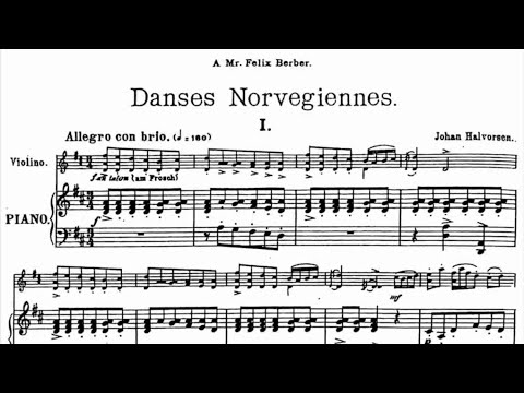 Johan Halvorsen - 2 Danses norvégiennes (1896)