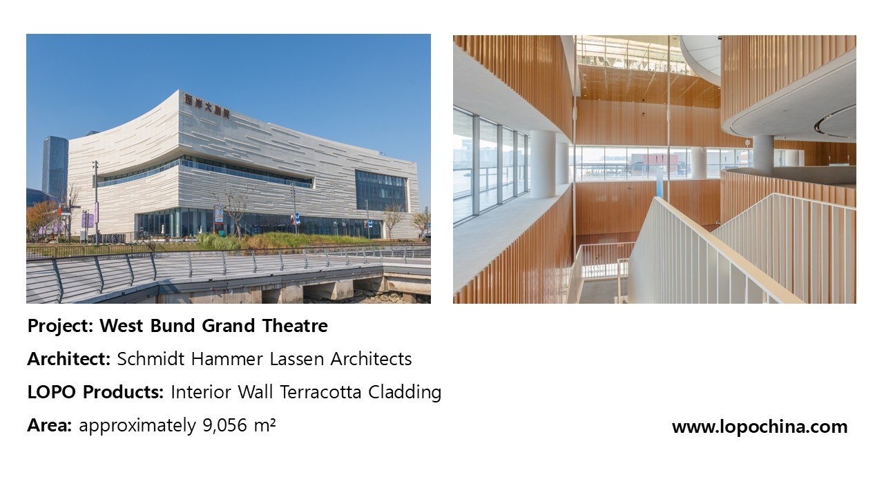 West Bund Grand Theatre: 9,056 m² of Interior Terracotta Cladding