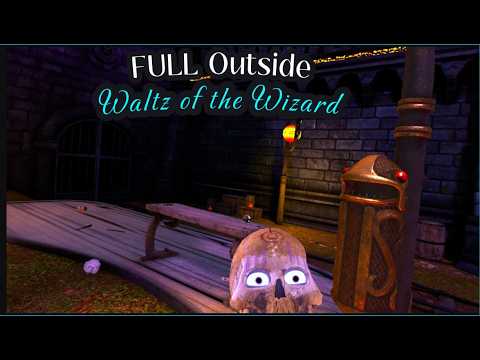 I explored the courtyard in Waltz of the Wizard!