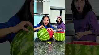 Download lagu My Sister Smashes the Watermelon in One Go! 😲🍉 #shorts mp3