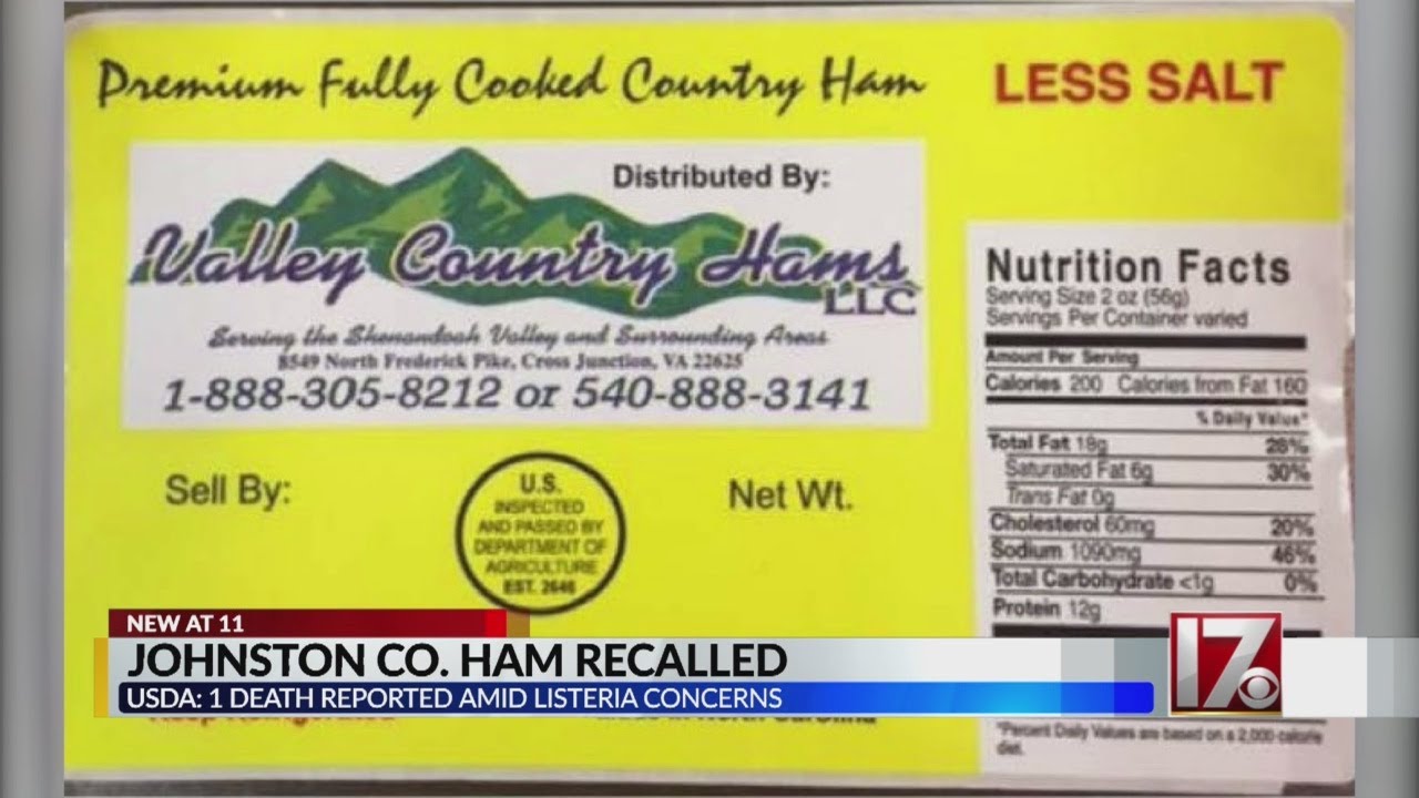 USDA recalls more than 89,000 pounds of ham made in Johnston County