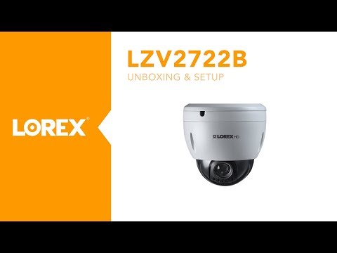 Unboxing and setup of the outdoor pan tilt zoom camera model LZV2722B