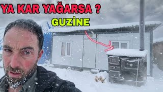 KONTEYNARA GUZİNE ALDIK..BU AYDA KAR MI ? SOBADA EFSANE YEMEK